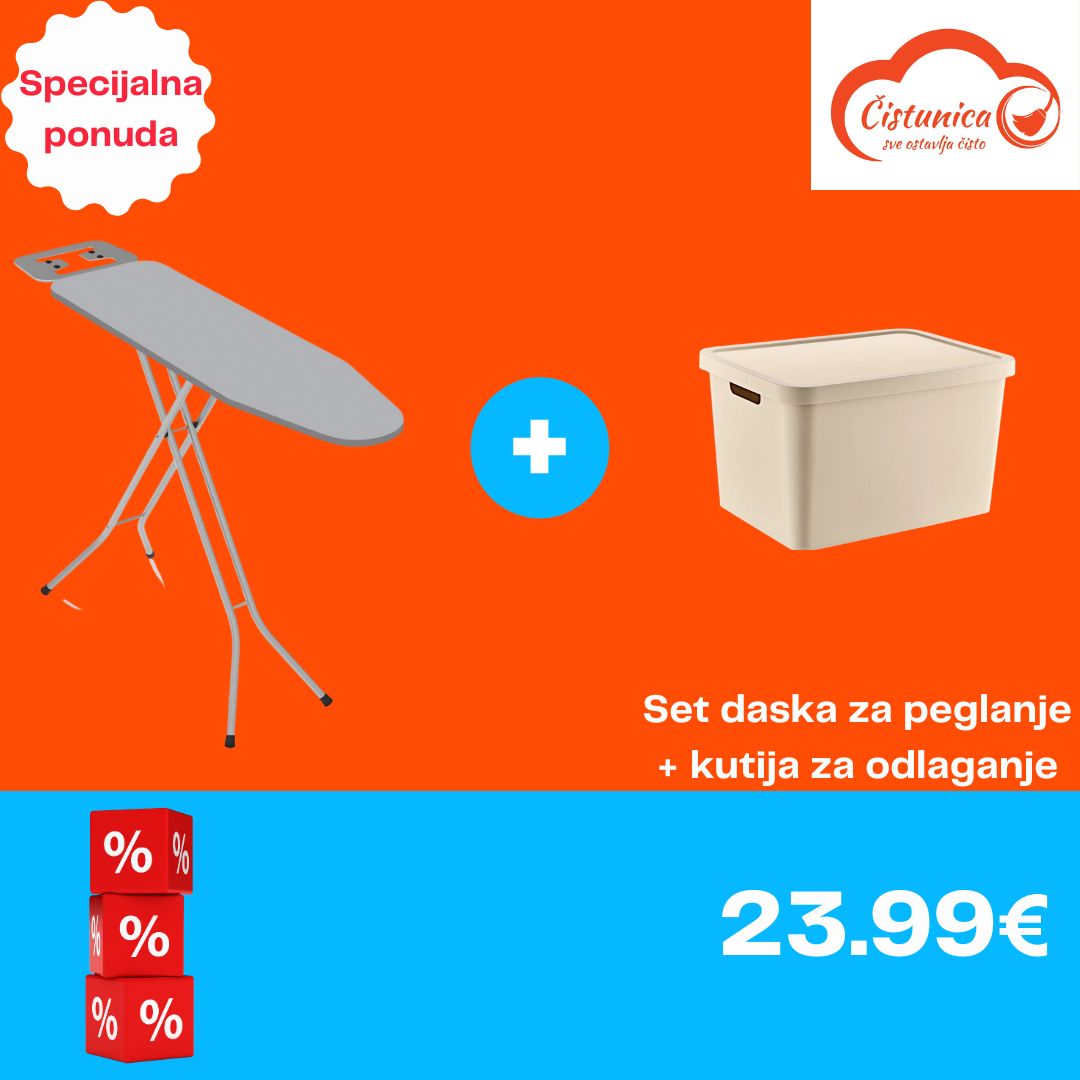 Set daska za peglanje + kutija za odlaganje