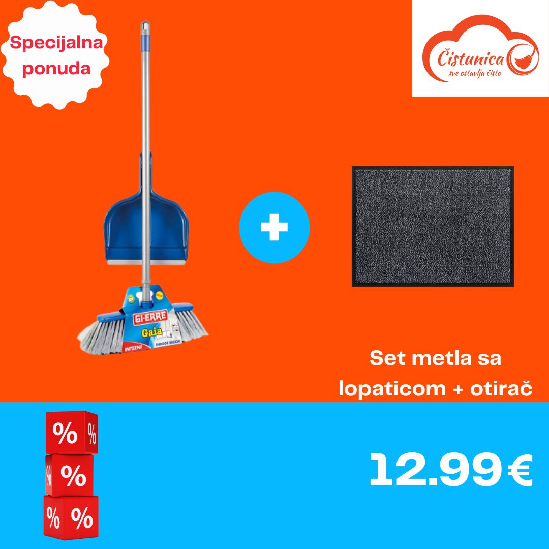 Set metla sa lopaticom + otirač