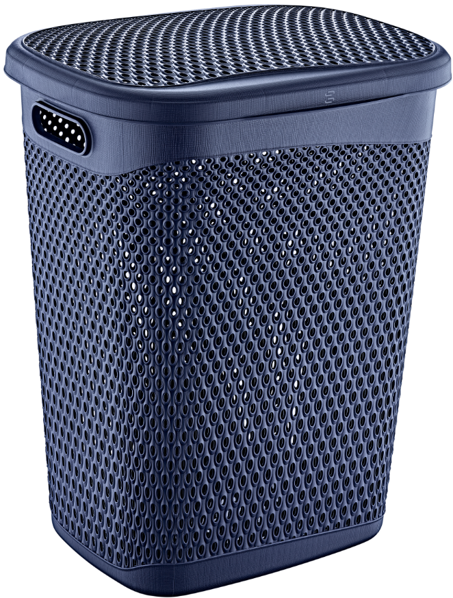 Korpa za veš sa poklopcem 55 L Navy Blue TRN-171-03